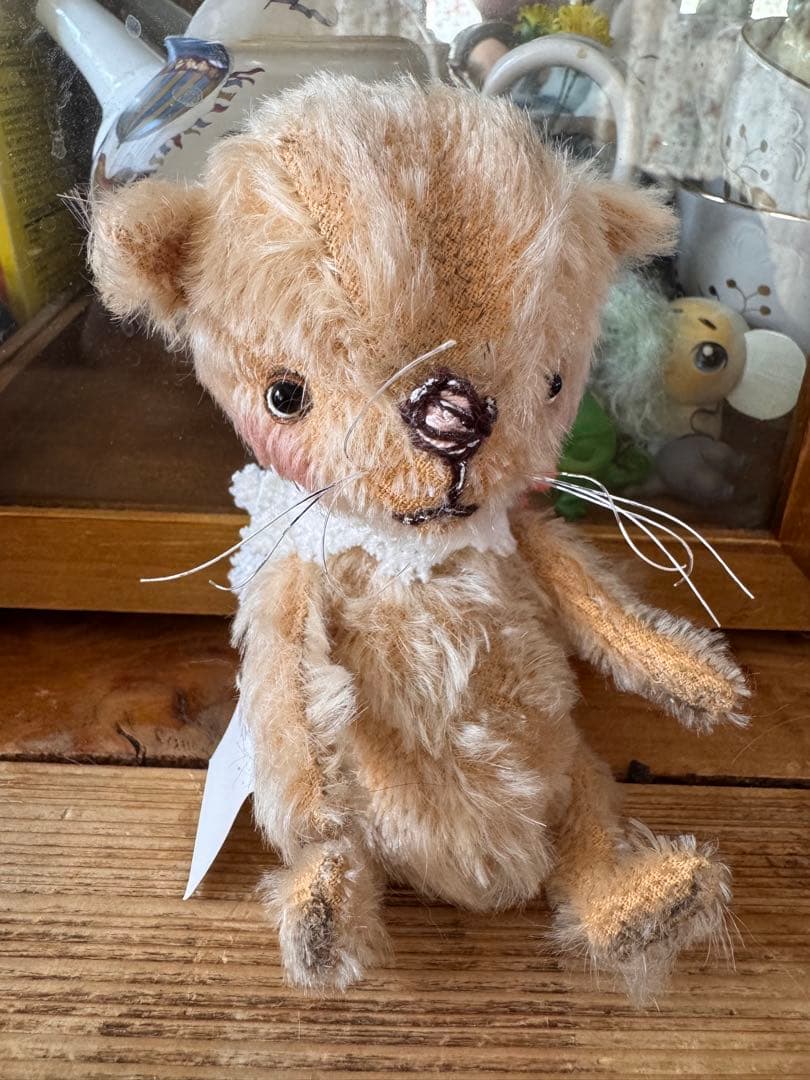 ハンドメイド作家hacodecoさん　猫ネコ&ネズミちゃんアンティークドール