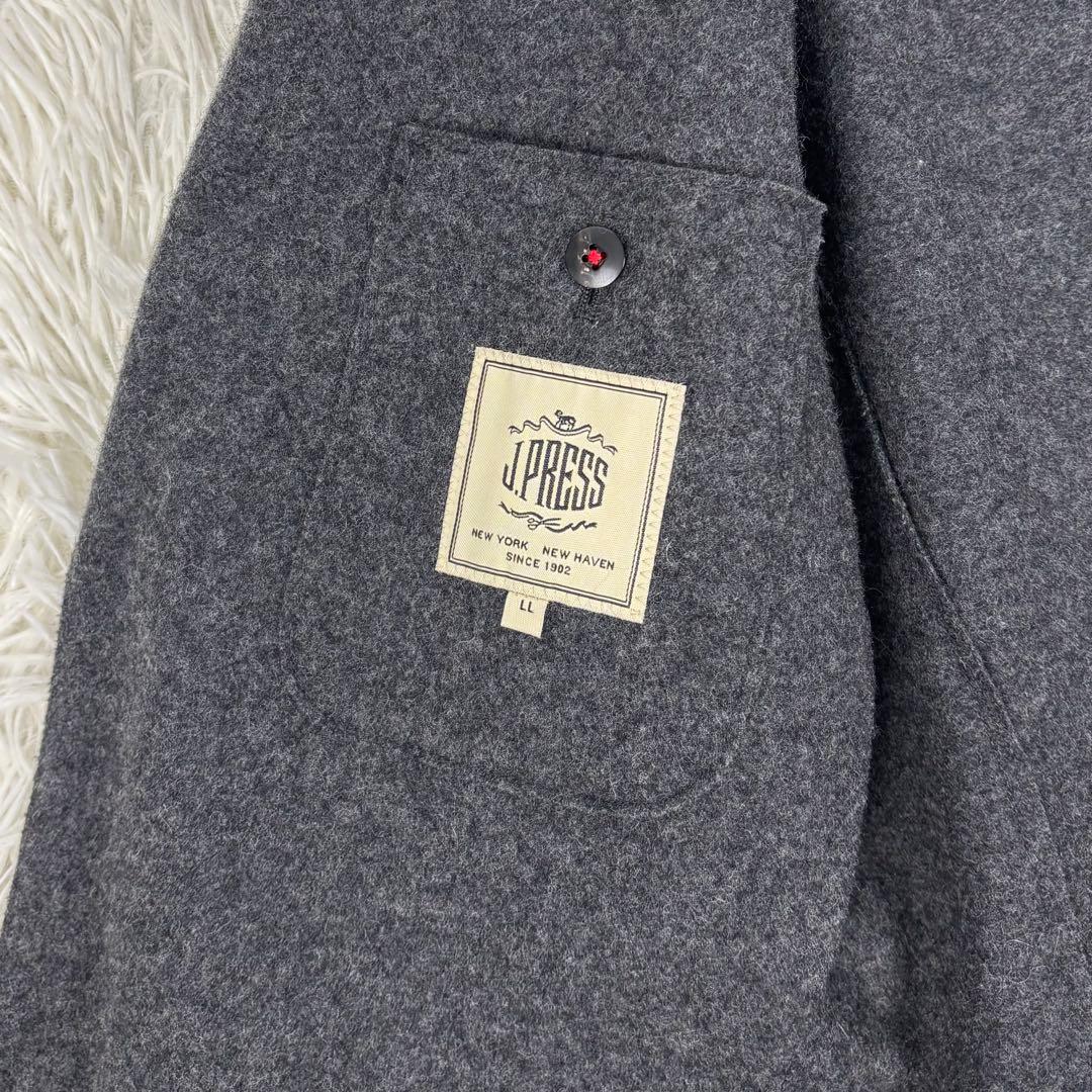 未使用級！J.PRESS 圧縮ウール テーラードジャケット LL