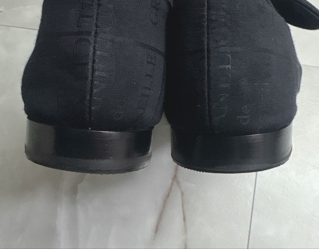 シャネル　CHANEL G46149 フラットシューズ　メリージェーン　黒