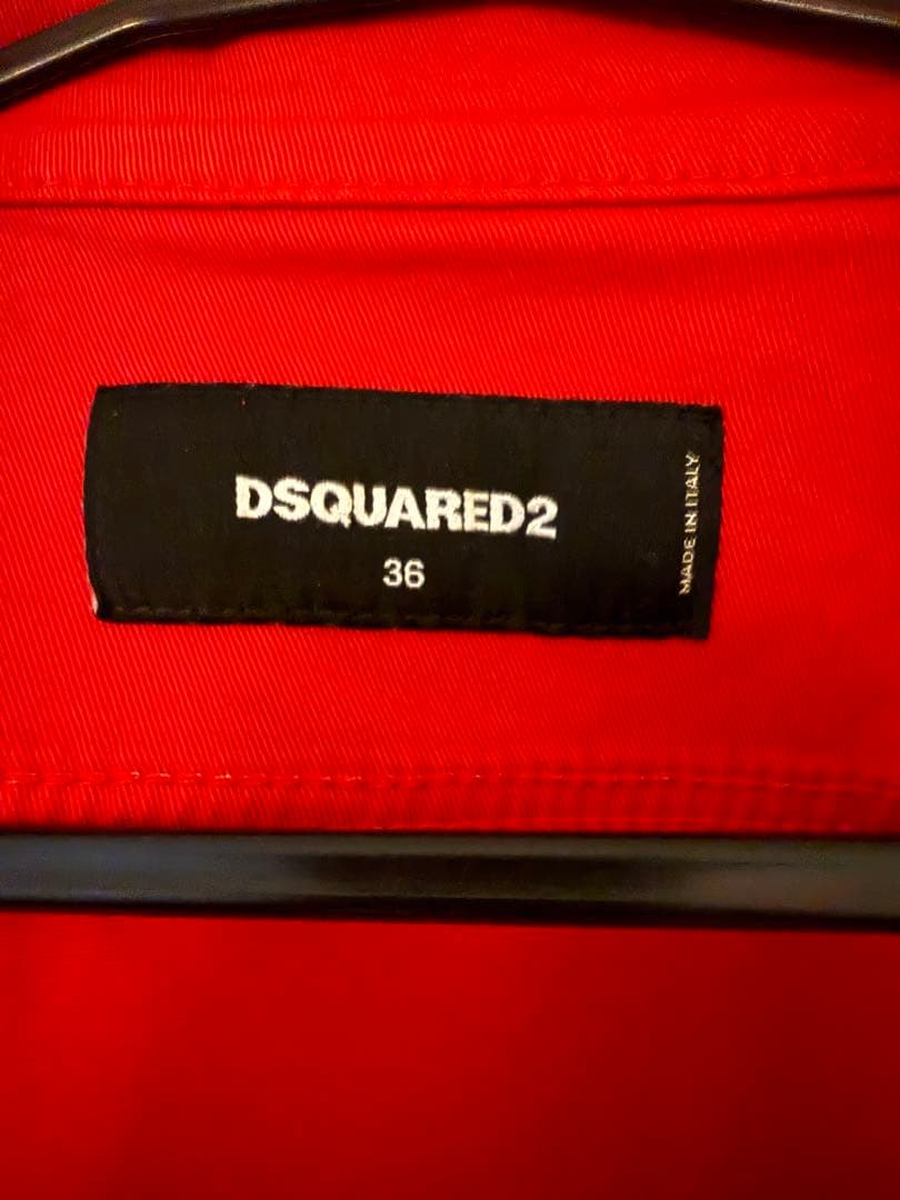 DSQUARED2 クロップドジャケット 36 レッド