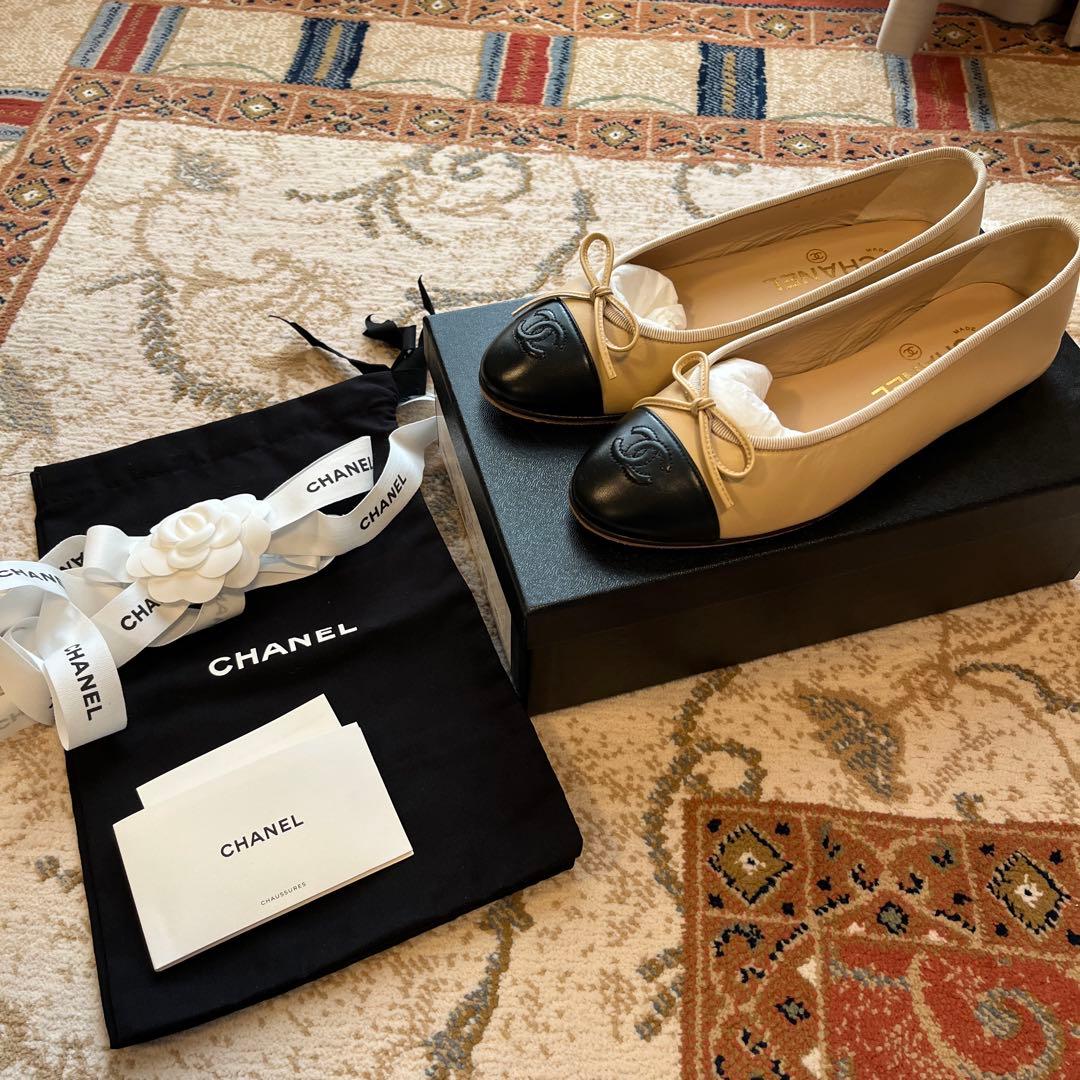 CHANELバレエシューズ美品