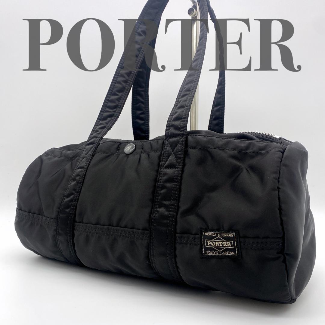 極美品 ポーター タンカー ミニボストン ドラム ロゴ綺麗