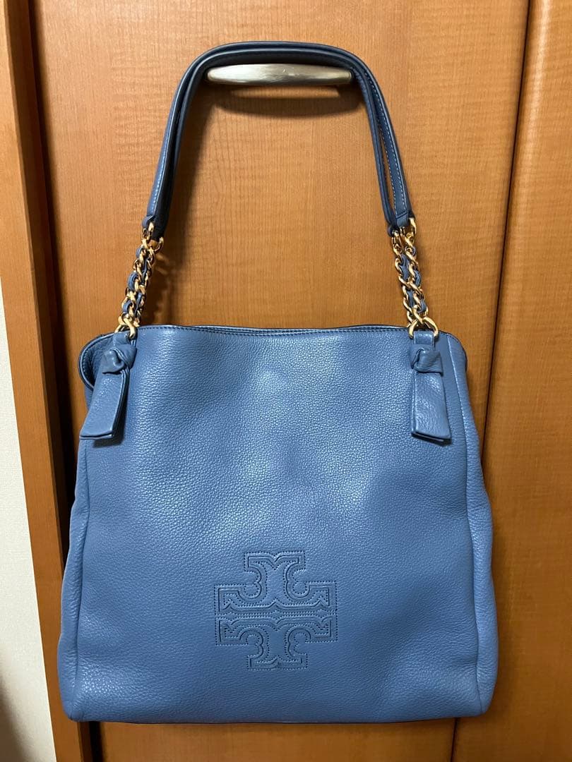 mamimami トリーバーチ トートバッグ チェーン ロゴ型押