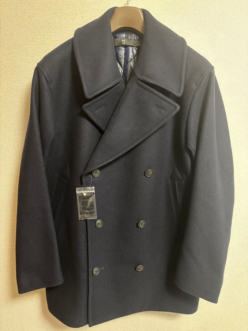 ＋Ｊ　ユニクロ　ピーコート L ネイビー