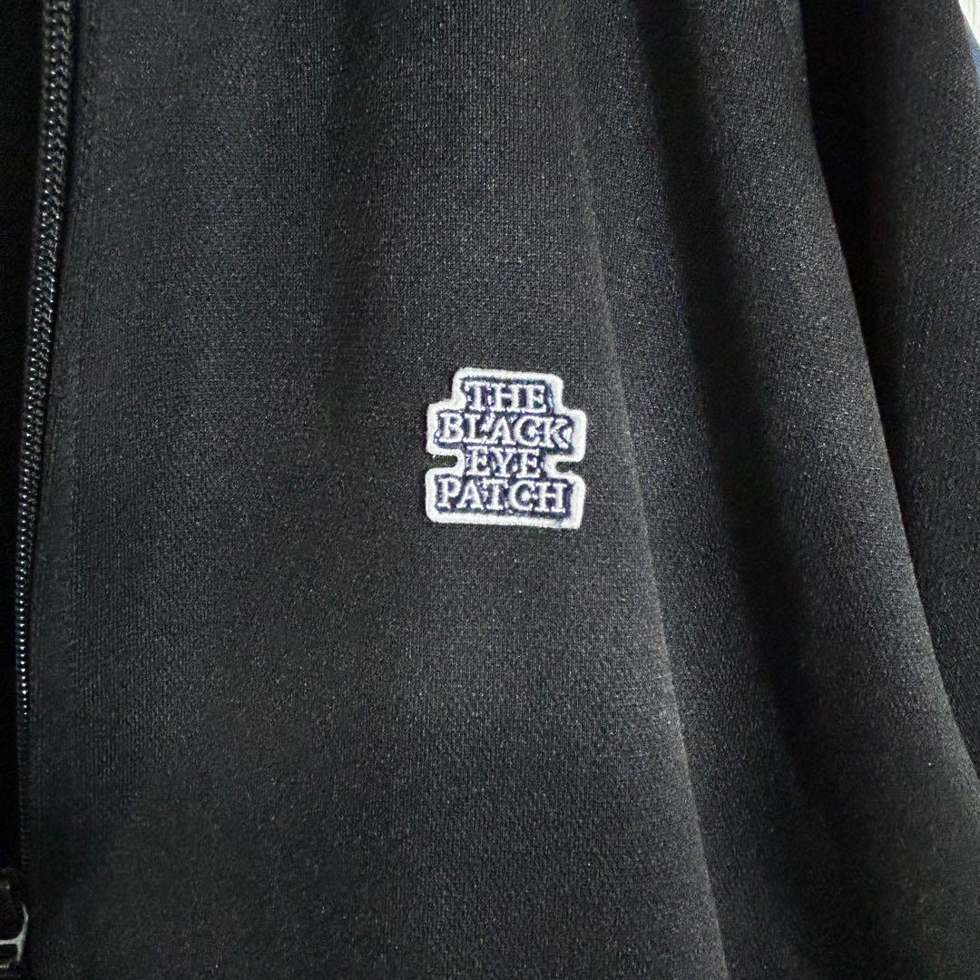 良品☆ブラックアイパッチワンポイントトラックジャケットジャージ