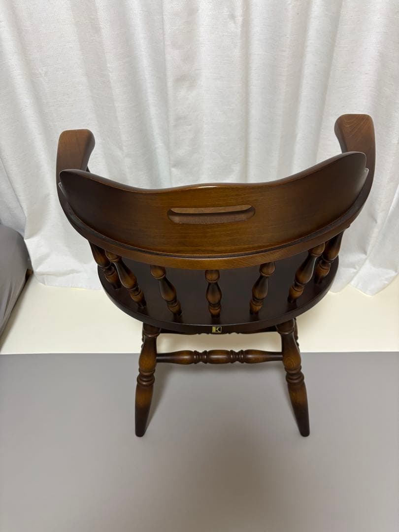 あい※専用 【美品】飛騨産業 キツツキマーク ウィンザーチェア レトロ ①