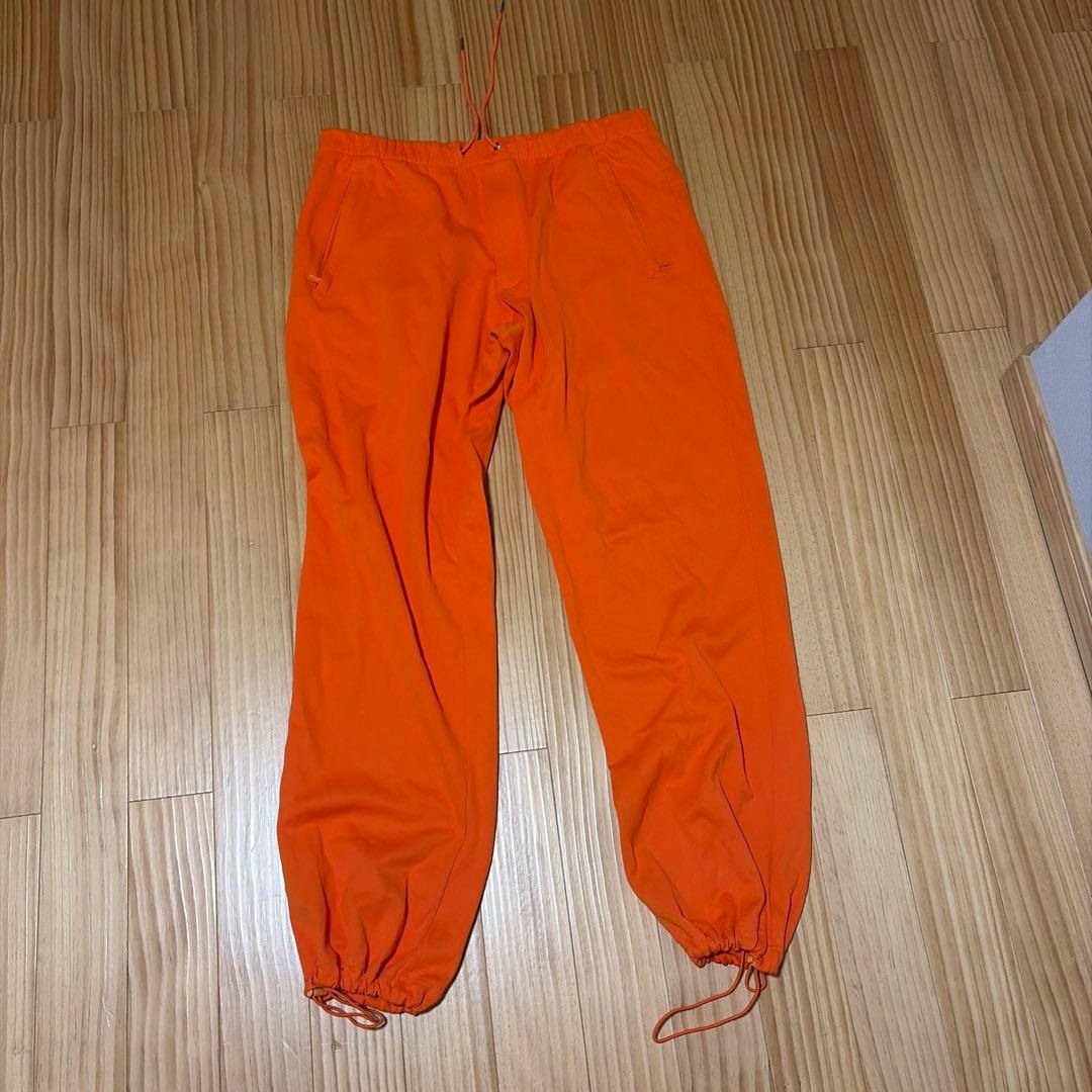 Y-3 オレンジ パンツ ジッパーポケット付き
