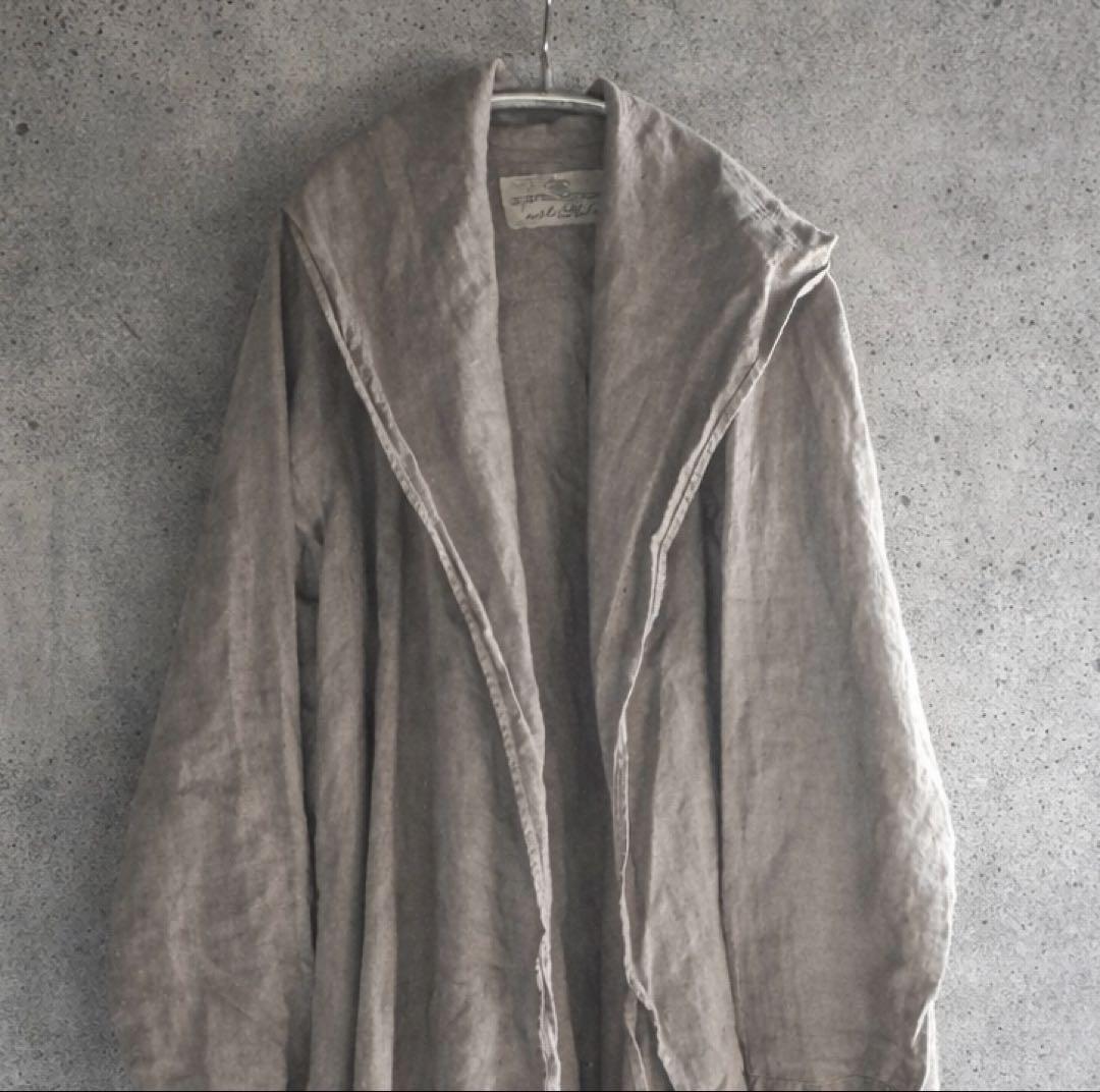 ネストローブ nestrobe リネンカシュクールガウンコート