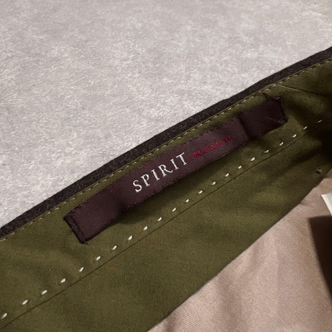 SPIRIT BERWICH カノニコウールフランネル スラックス ブラウン46