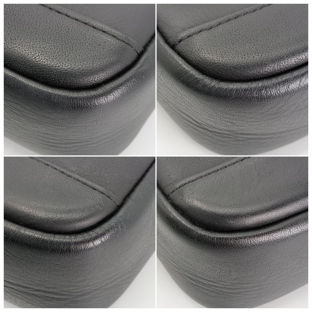 dunhill レザー ショルダーバッグ 縦長 ブラック 黒