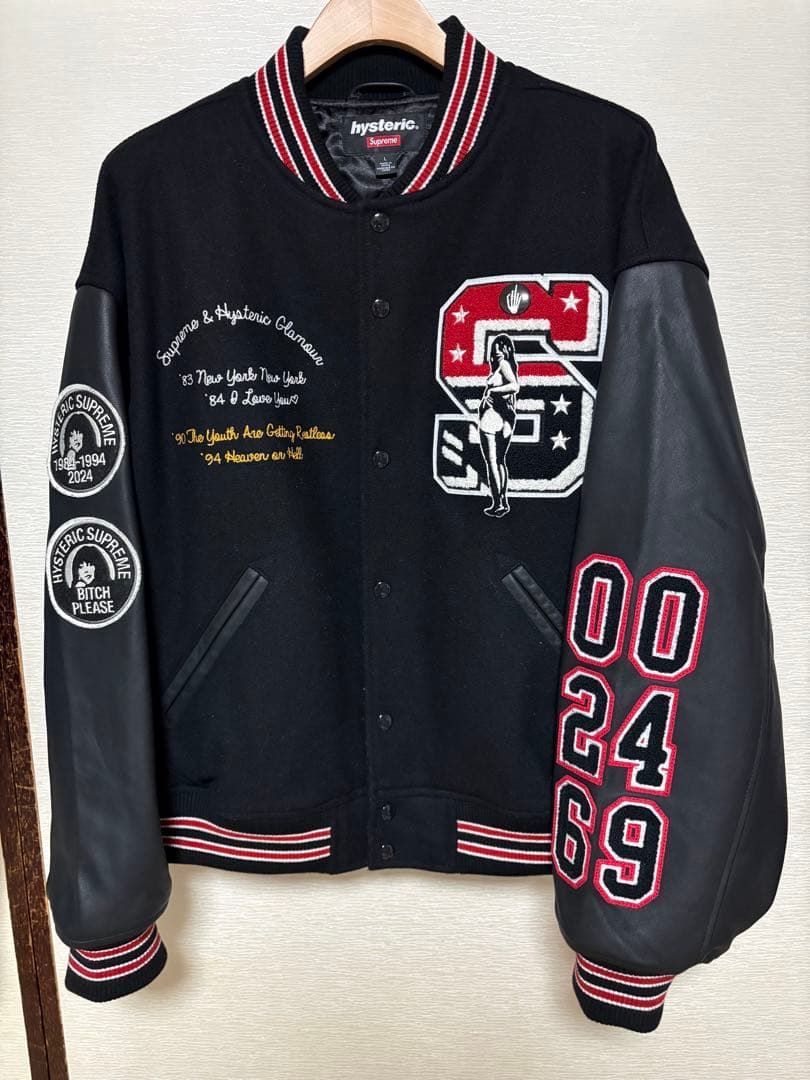 ジャケット・アウター supreme hysteric glamour varsity jacket