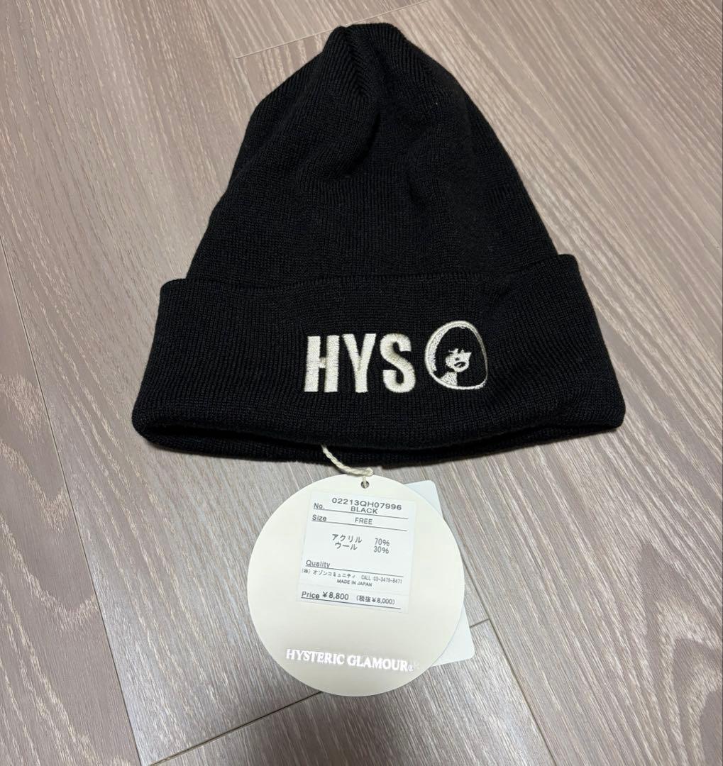 刺繍★『HYS』ロゴ×ガール★ HYSTERIC GLAMOUR ニット帽
