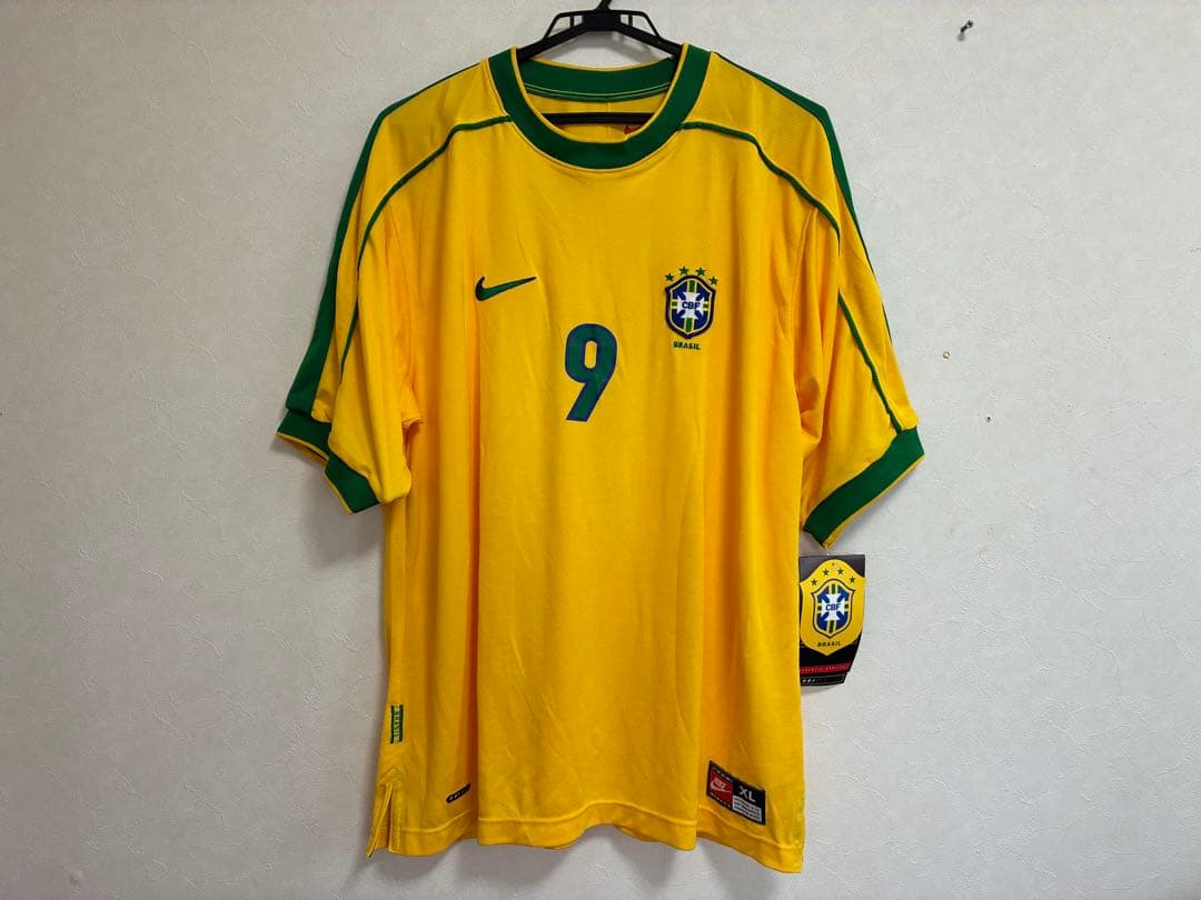 【正規品・新品】Nike 1998 ブラジル代表 9: ロナウド サイズXL