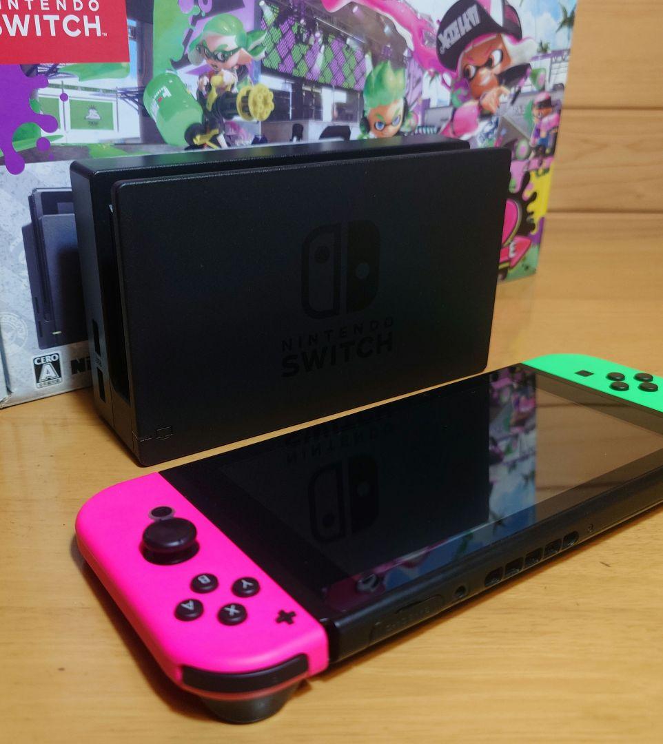 任天堂Nintendo Switch（本体）＆スプラトゥーン2セット　中古品