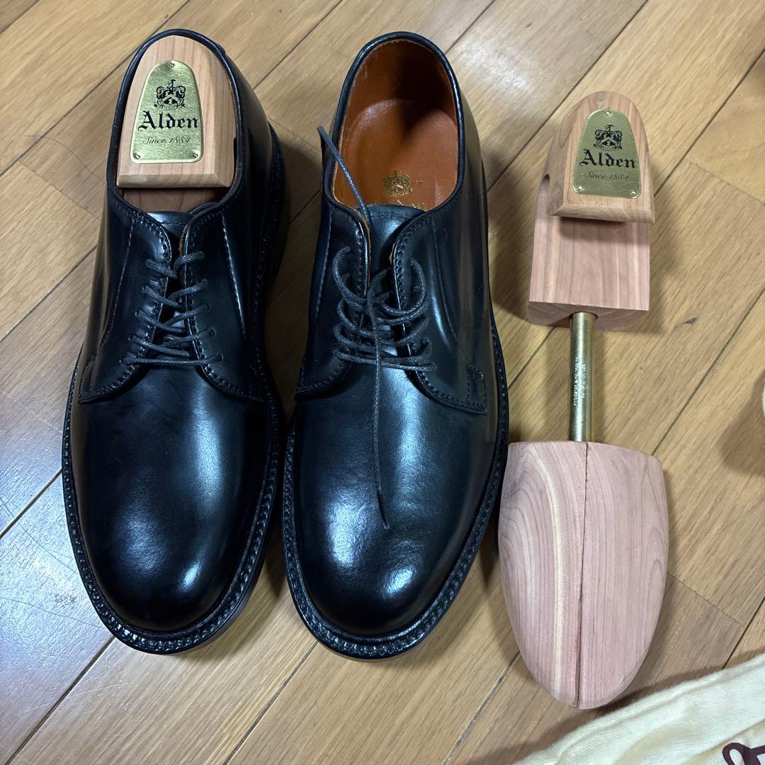 Alden（オールデン）9901 コードバン ブラックシューツリー付き
