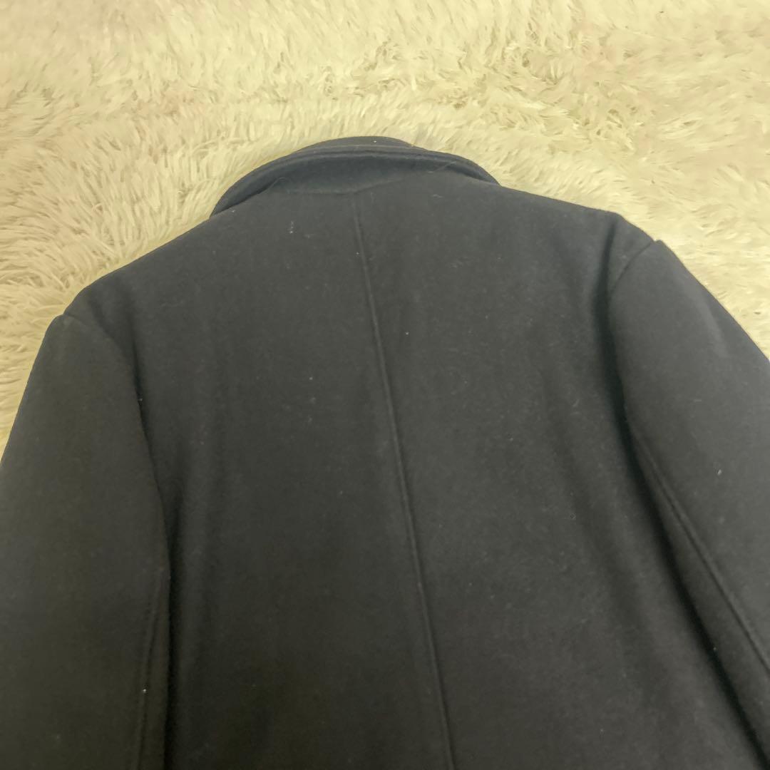 【未使用タグ付き】Schott メンズ シングル ピーコート ネイビー　L程度