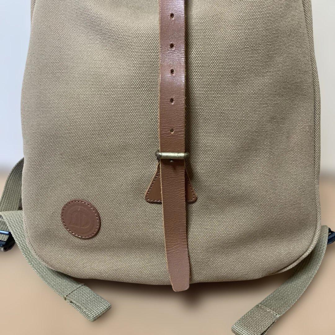 シライデザイン　帆布リュック【カーキ】