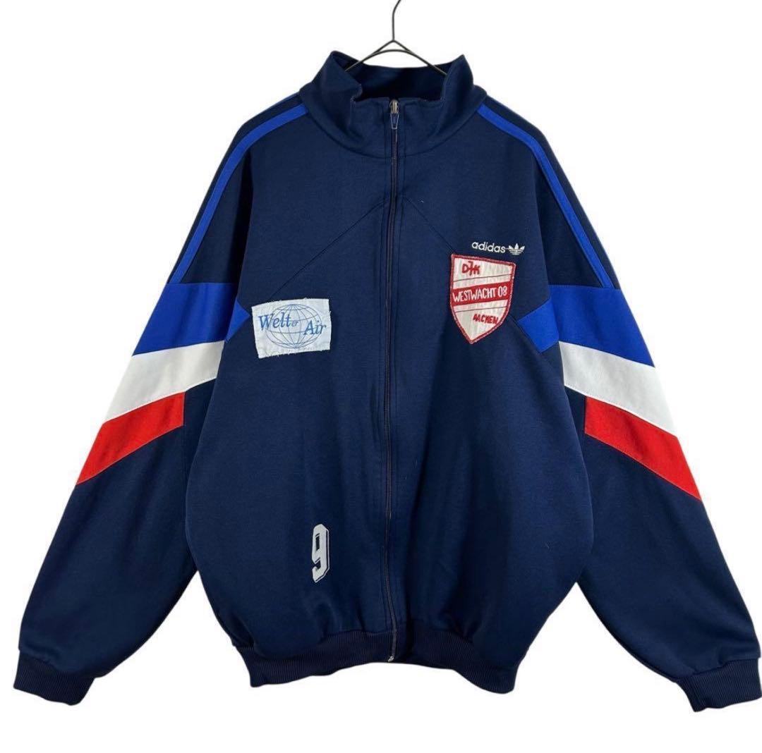 80s adidas 西ドイツ製 万国旗タグ ヴィンテージ トラックジャケット