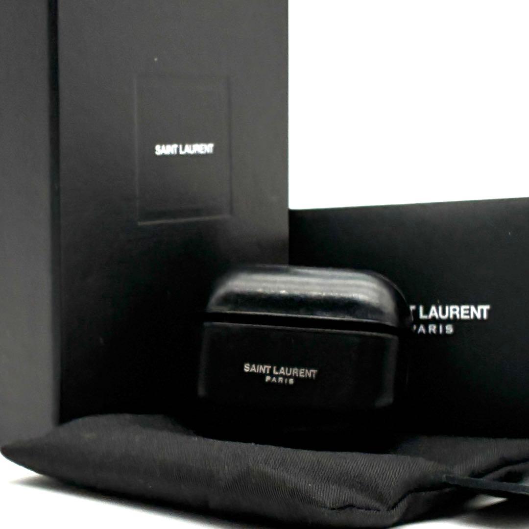 付属品完備・美品 サンローラン airpodspro ケース ロゴ ブラック