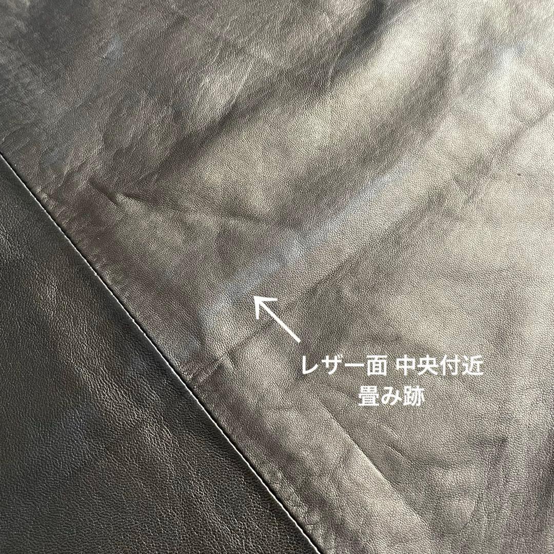 COLOMBO コロンボ カシミヤ100％ レザー マフラー リバーシブル