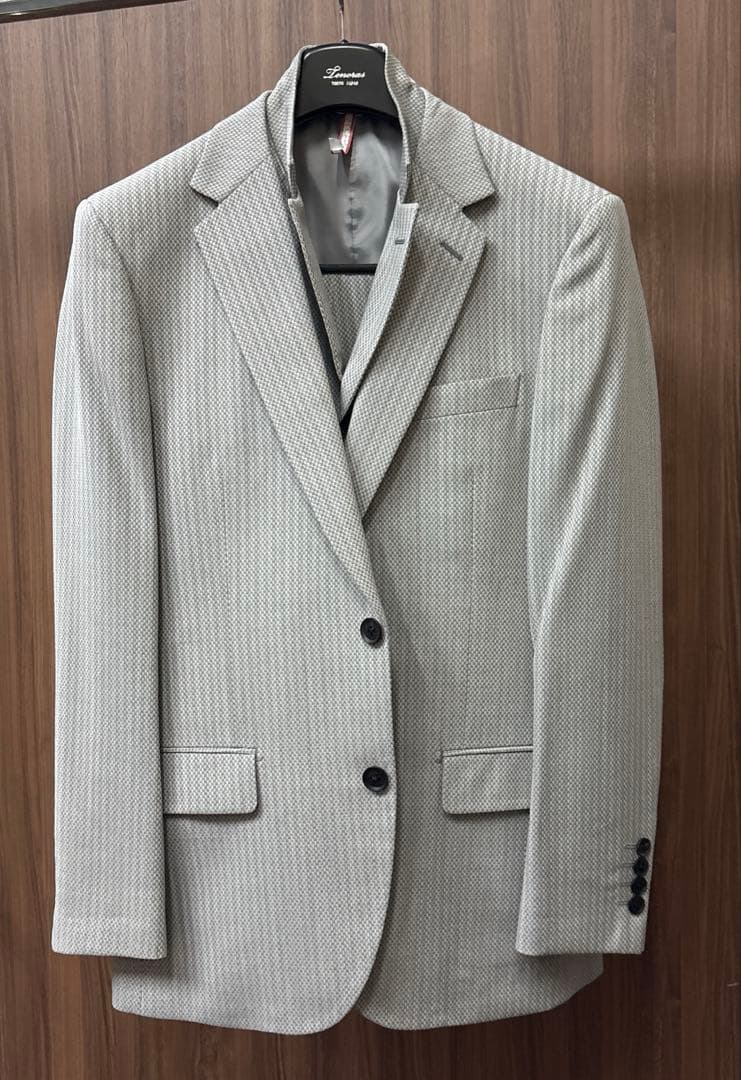 【美品】TENORAS スリーピーススーツ　ライトグレー M