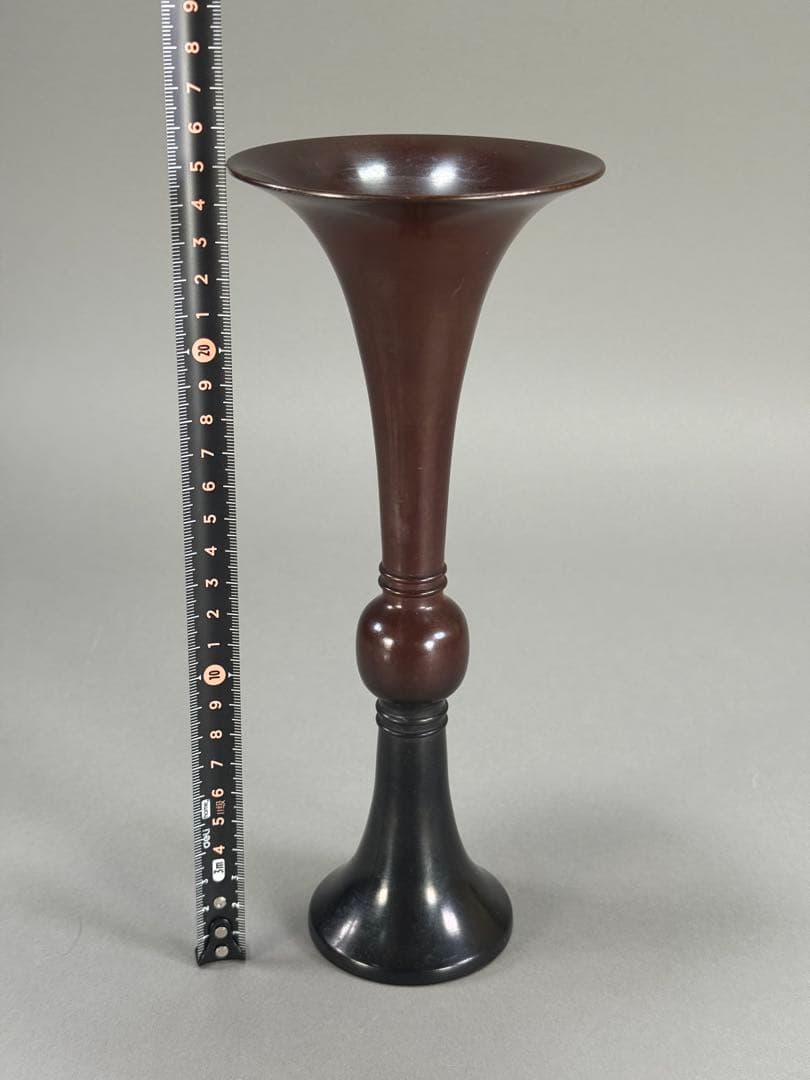 いけばな　池坊 古流　小原流　唐銅花瓶　高さ25cm 銅花器　花瓶　華道具