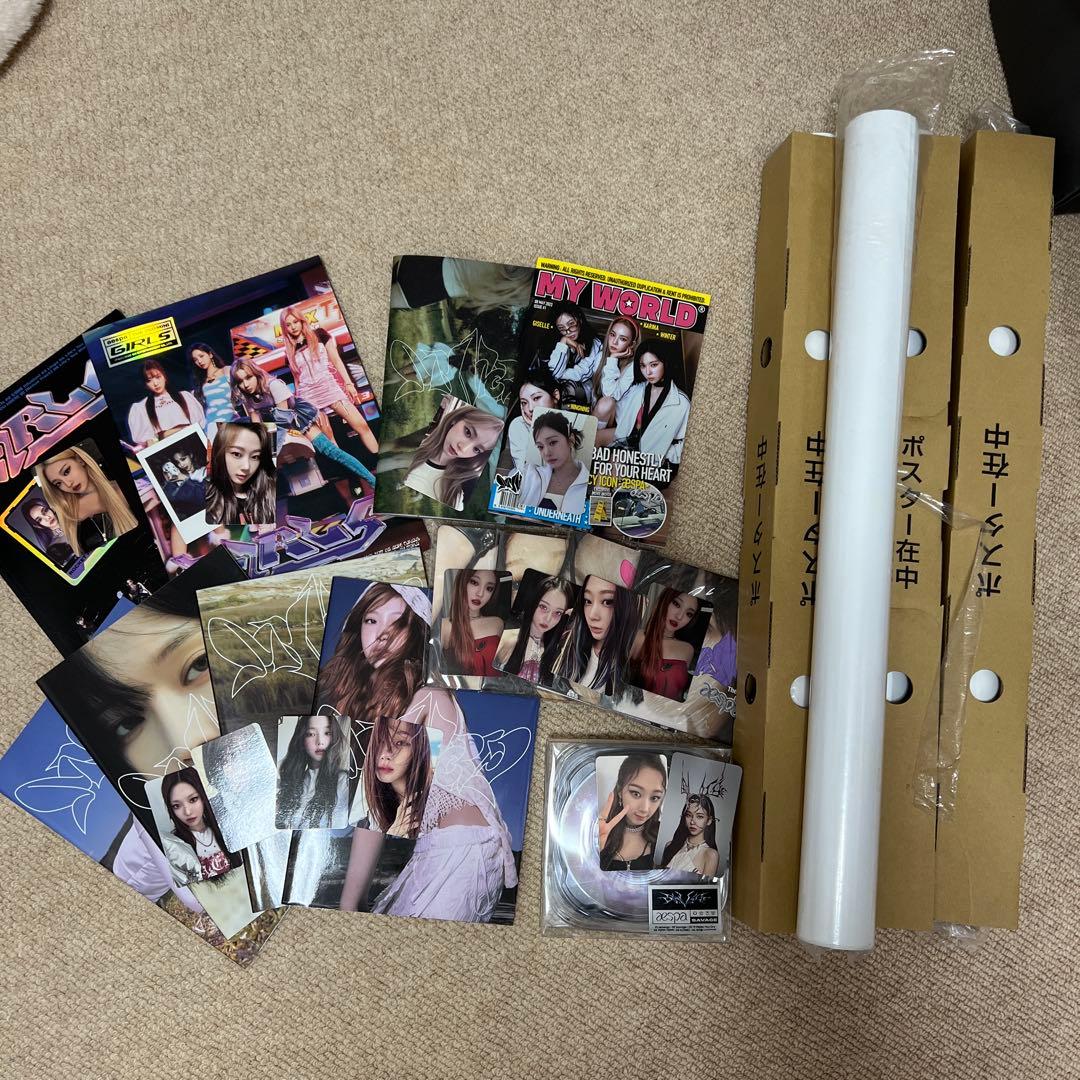 aespa アルバム　CD　セット　まとめ売り　トレカ・ポスター付き