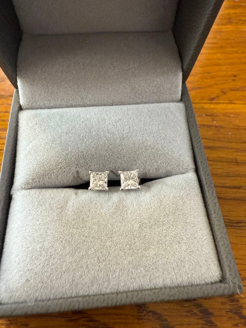 k14 ラボグロウンダイヤ　ピアス　1ct