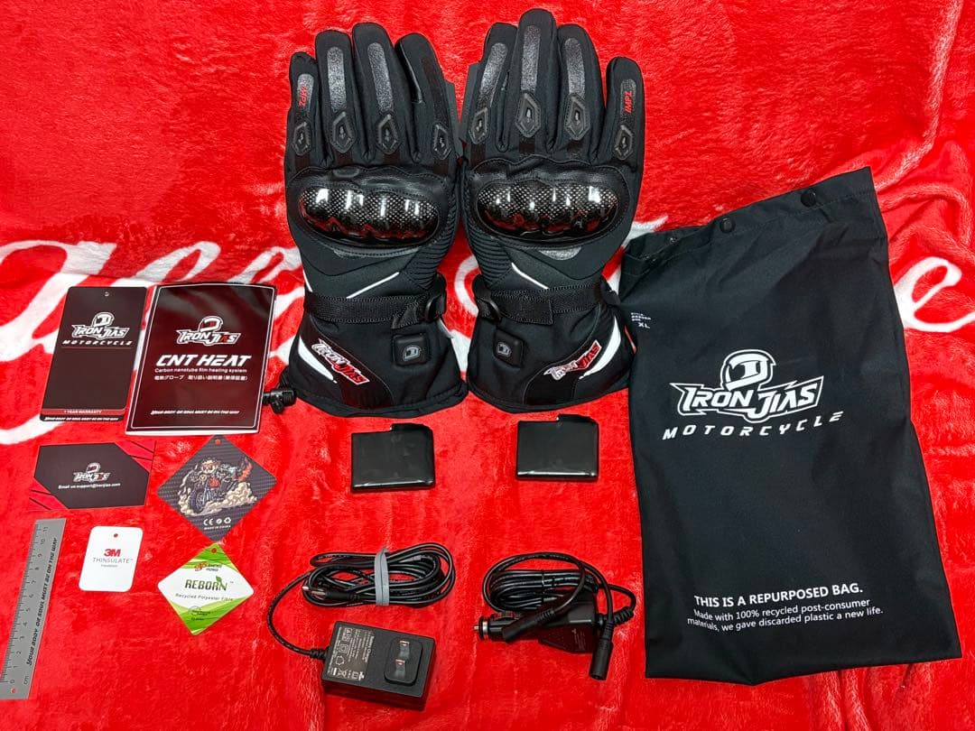 【IRON JIAS】カーボンナノチューブ／／／電熱グローブ　size:XL