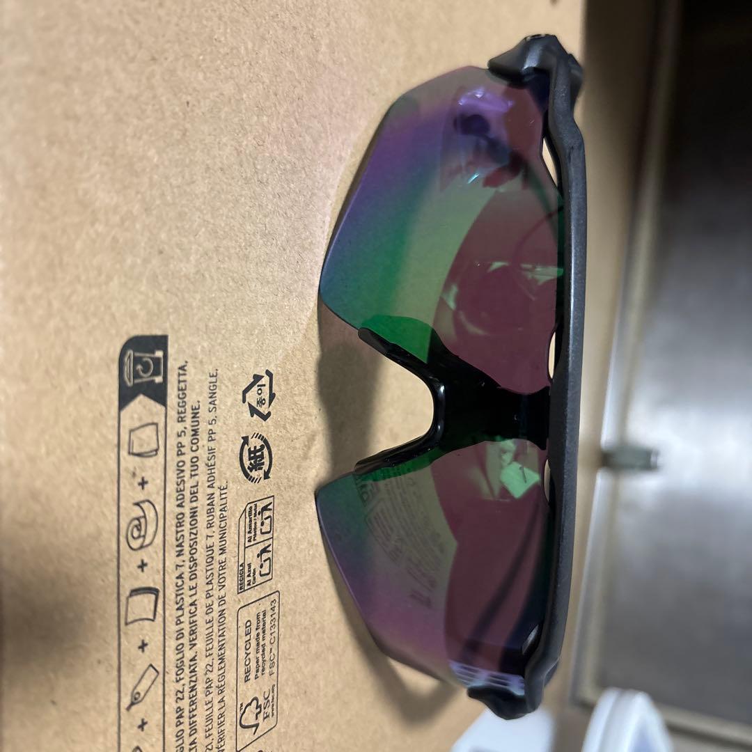 Oakley スポーツサングラス グリーン/パープル