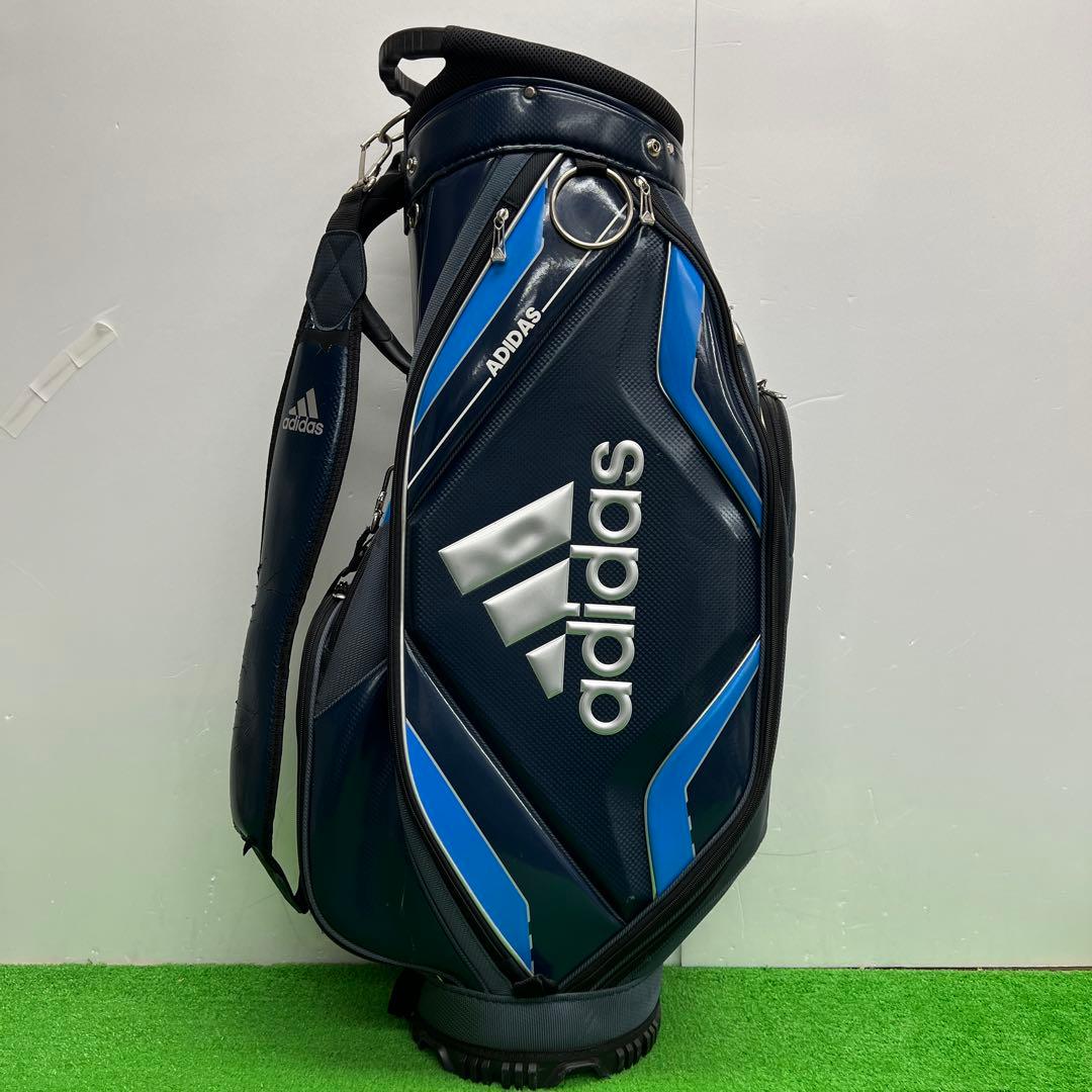 アディダス adidas ゴルフバッグ　8インチ　ブルー　メンズ　中古品