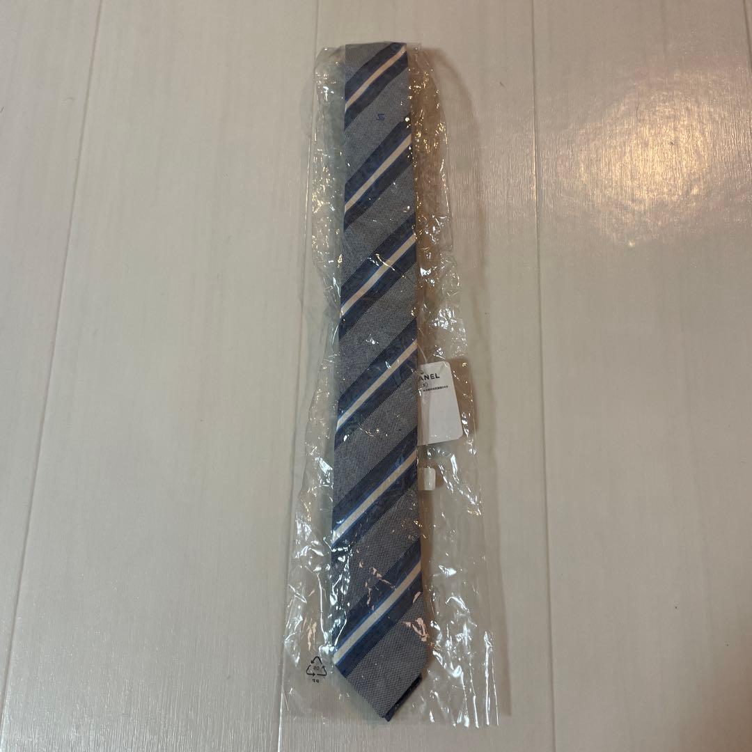CHANEL ネクタイ　ブルー