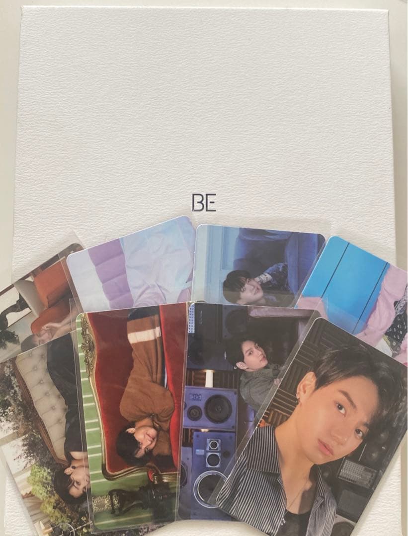 BTS BE アルバム＋トレカ8枚セット.jungkook マグネットシール付