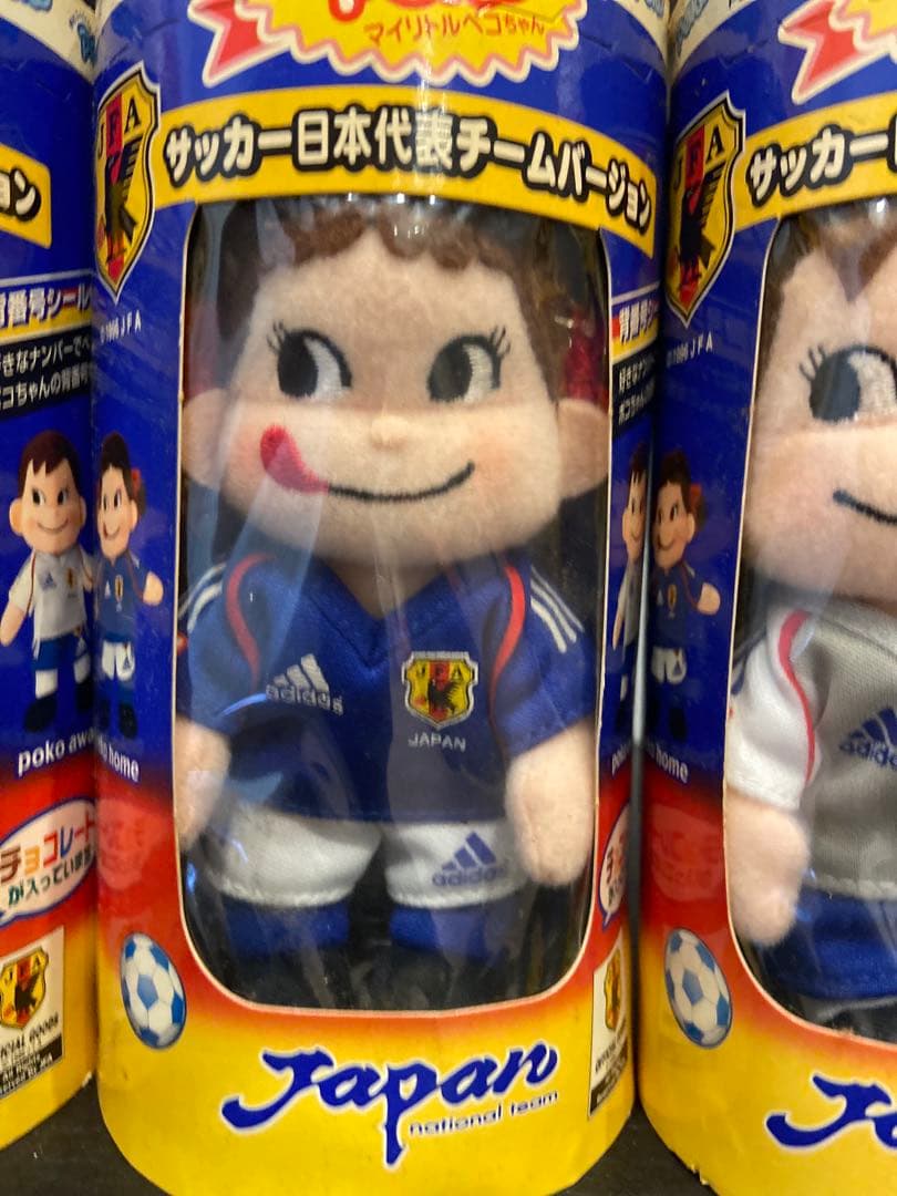 日韓WORLD CAP開催記念販売　サムライブルー　ペコ&ポコ　ぬいぐるみ