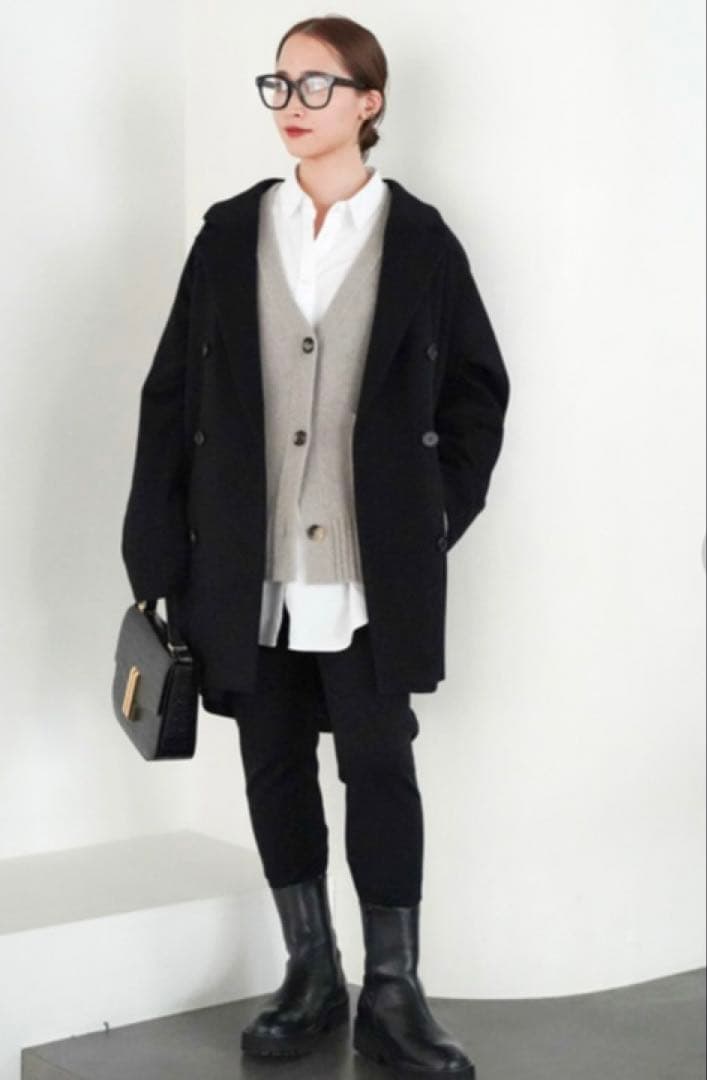 Deuxieme Classe Short Double コート　 カシミヤ混