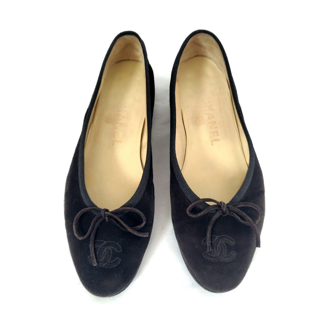 ✨️腕利き職人のリペア済✨️美品♥箱付【シャネル】ココマーク フラットシューズ