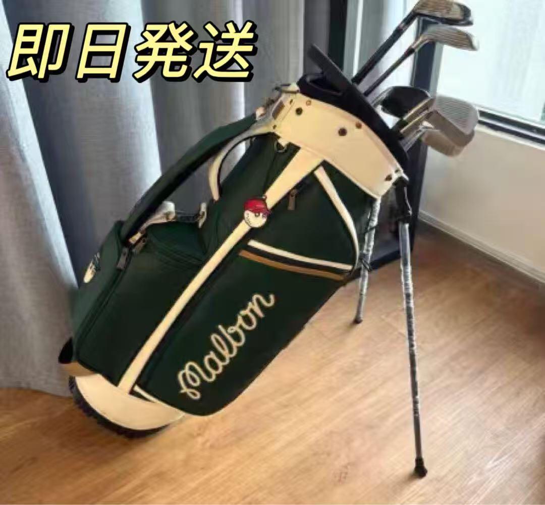 malbon golf マルボンゴルフ キャディバッグ カバン グリーン