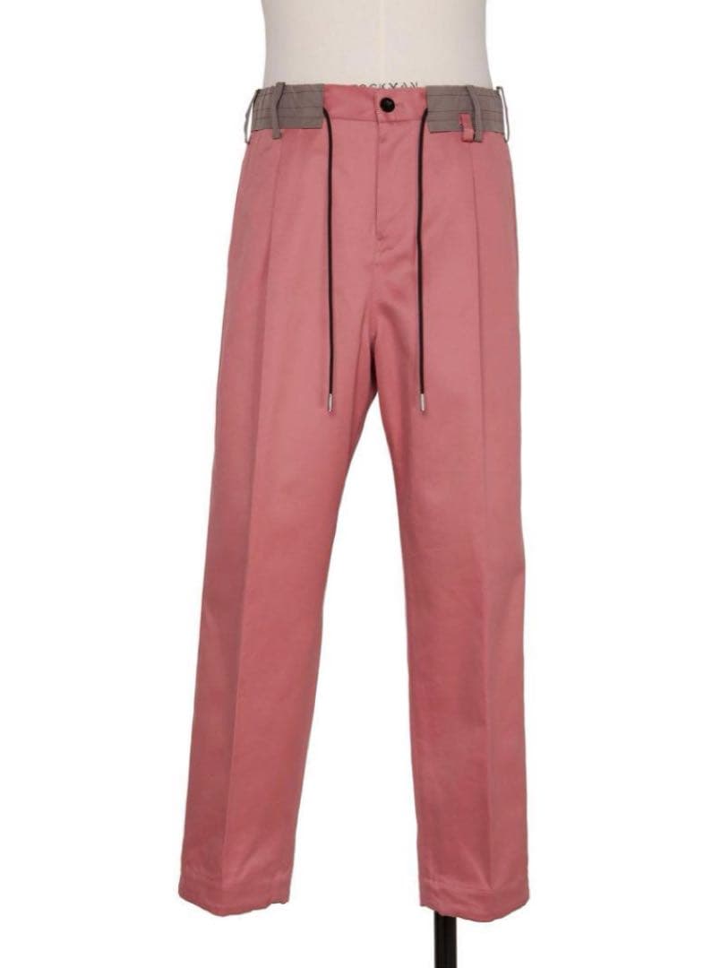sacai ピンク　チノパン　コットン　22aw Chinopants サカイ
