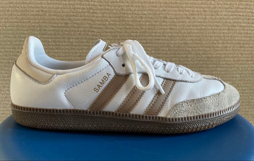 adidas サンバSAMBA OG B75806 ベージュ24.5㎝