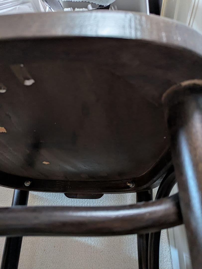 hayu！ダークブラウン 木製バースツール