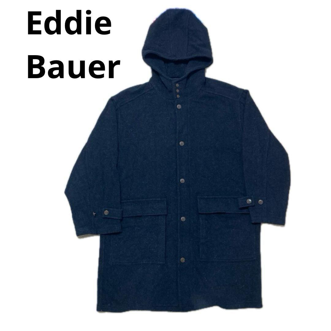 Eddie Bauer ウールコート 80s 黒タグ アメリカ製 ダッフル