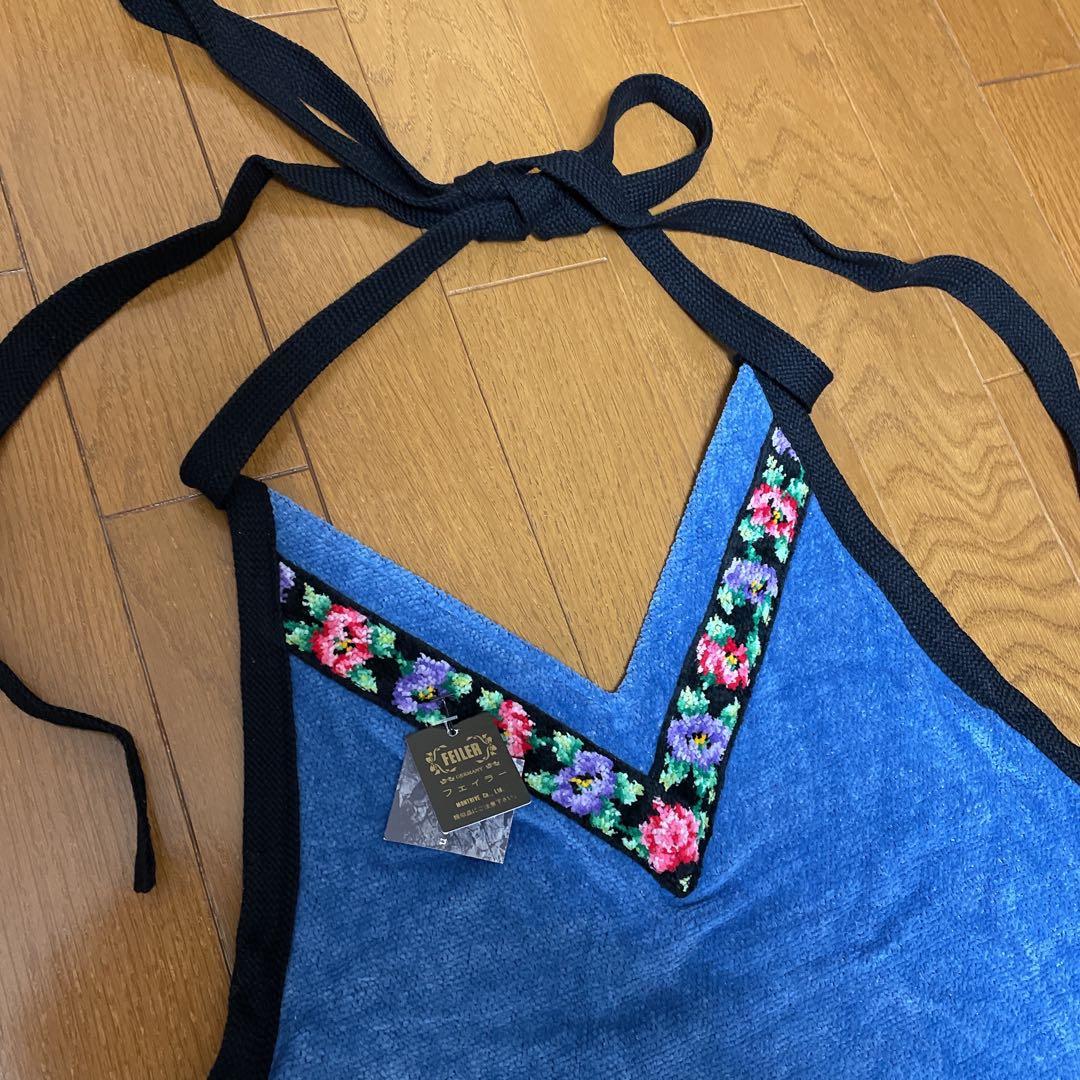 【新品 未使用】フェイラー エプロン ブルー