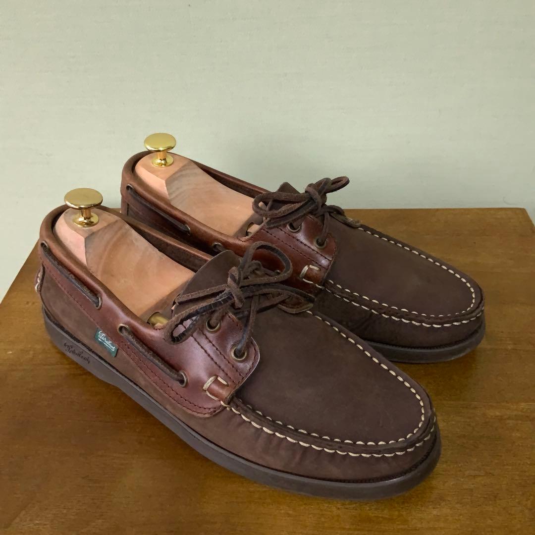 ParabootバラブーツBarthバース デッキシューズ ヌバックレザーコンビ