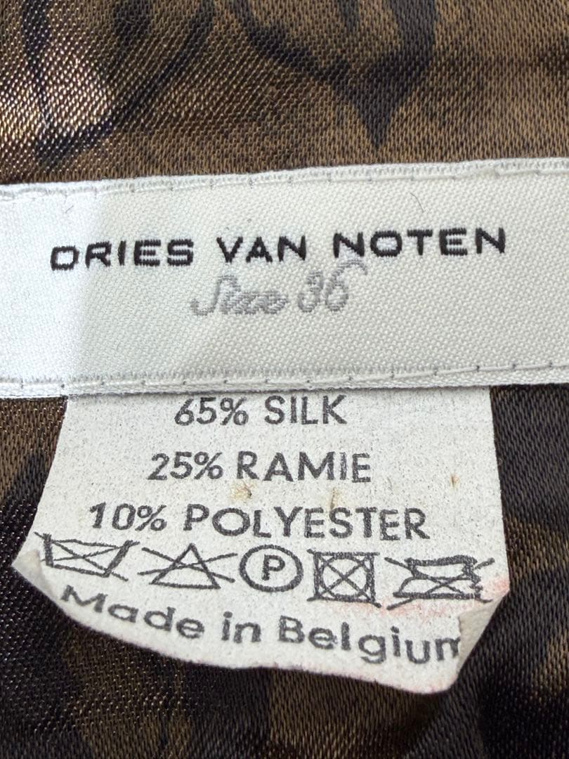 ドリスヴァンノッテン 花刺繍 総柄ノーカラージャケット ブルゾン