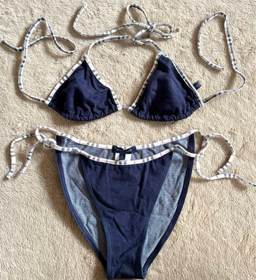 BURBERRY 水着 セパレート ビキニ Sサイズ　⚫︎収納ポーチ付き