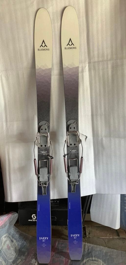 テレマークスキー板　ブルーモリス Jazzy87　172㎝　ビンディング付
