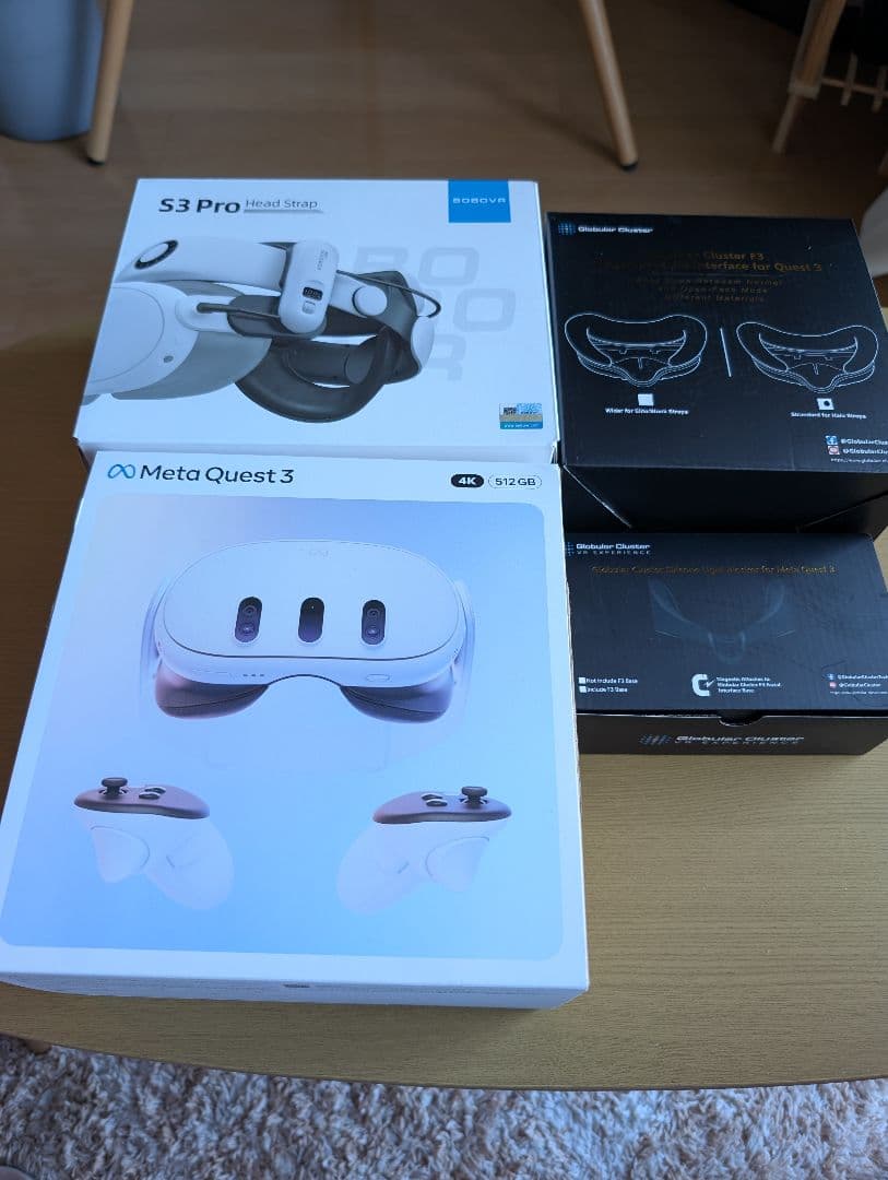  Quest 3 (512GB) 接顔部・BOBOVR S3 Pro付