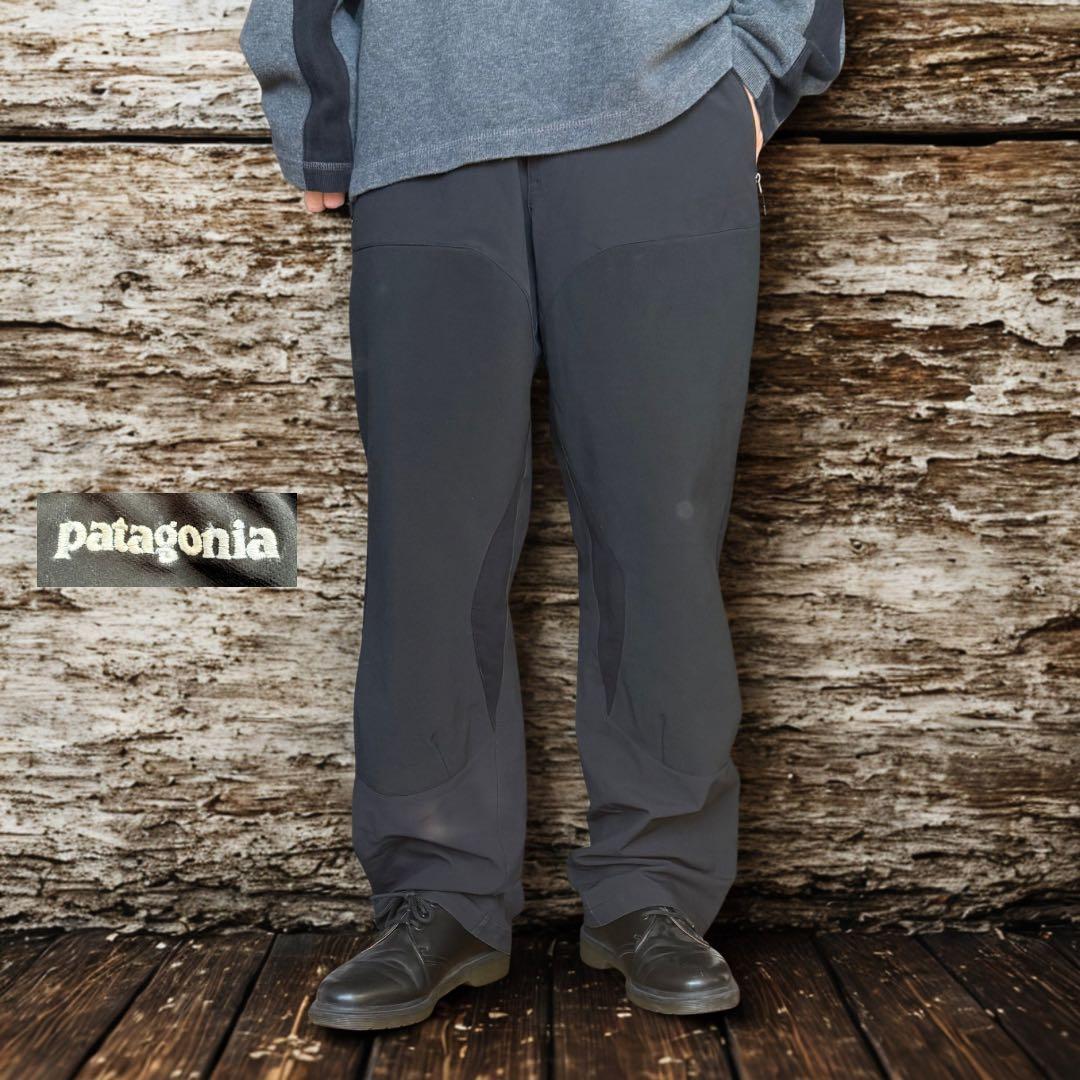 00s patagonia パタゴニア トレッキングパンツ ナイロンパンツ 黒