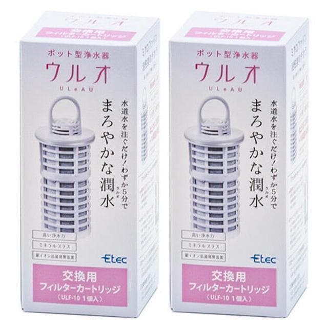 銀イオン抗菌剤不使用の浄水器 ウルオ ポット型 カートリッジ 4個セット