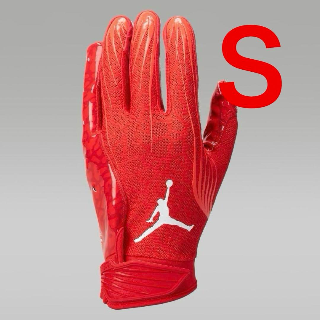 【新品】 アメフト Jordan Fly Lock　グローブ　RED　S
